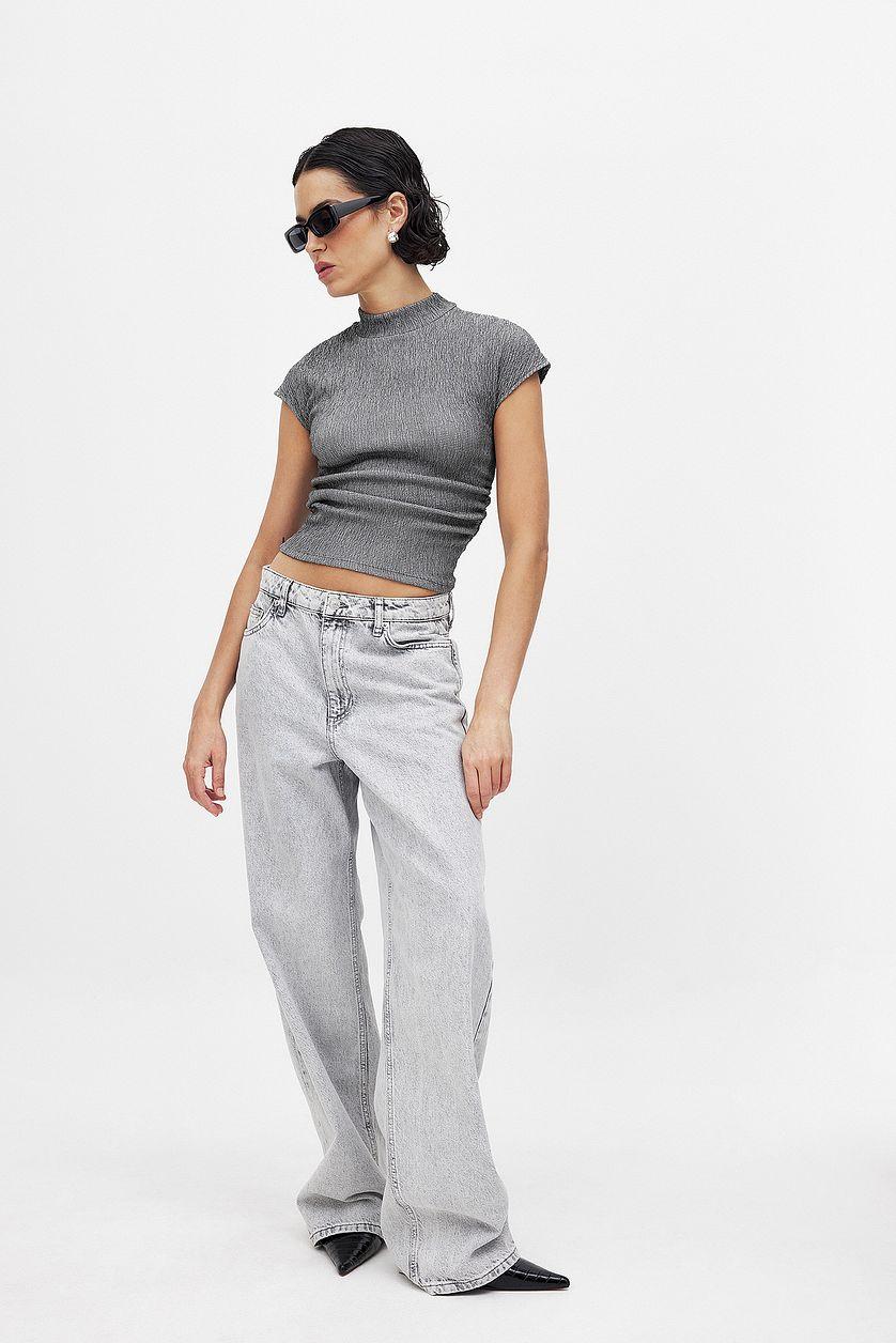 High Neck Structured Top Product Image