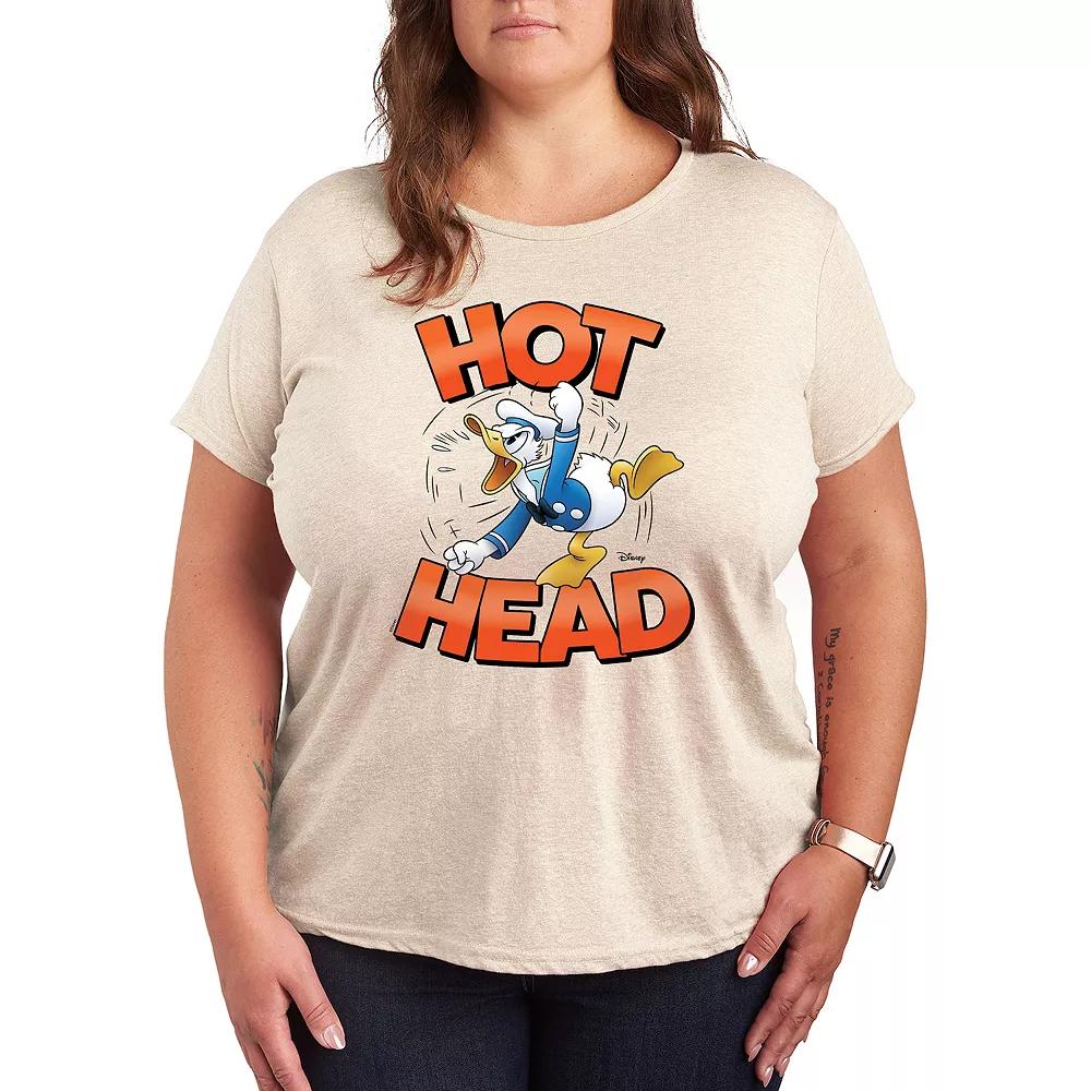 Disney's Donald Duck Plus Hot Head Graphic Tee, Women's,  Product Image