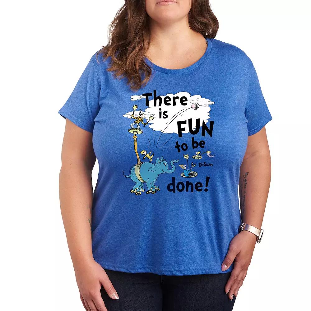 Plus Dr. Seuss Fun To Be Done Graphic Tee, Women's,  Product Image