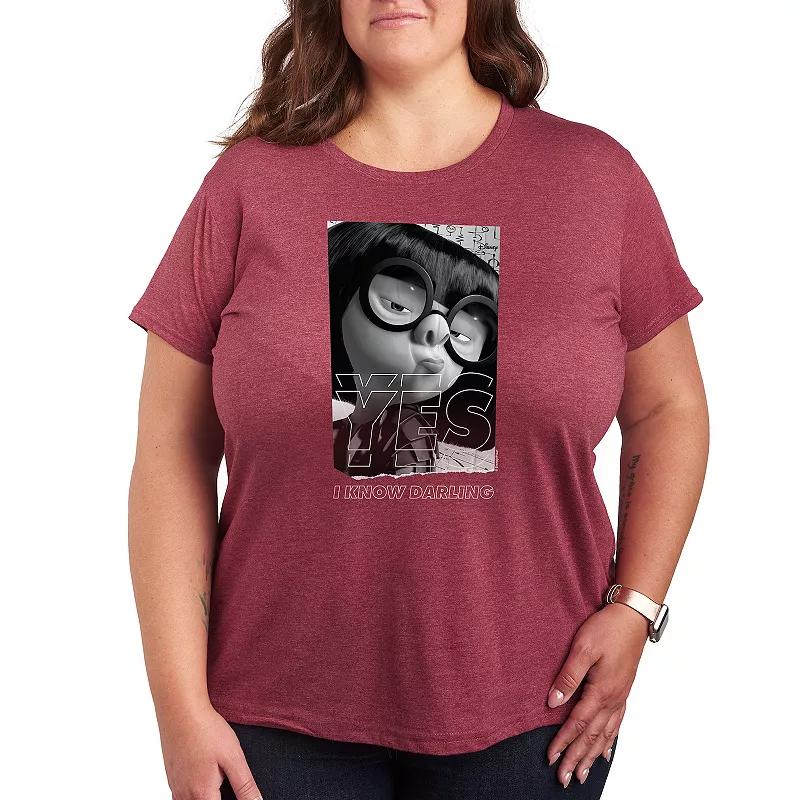 Disney / Pixar's The Incredibles Edna Plus Yes Darling Graphic Tee, Women's,  Product Image