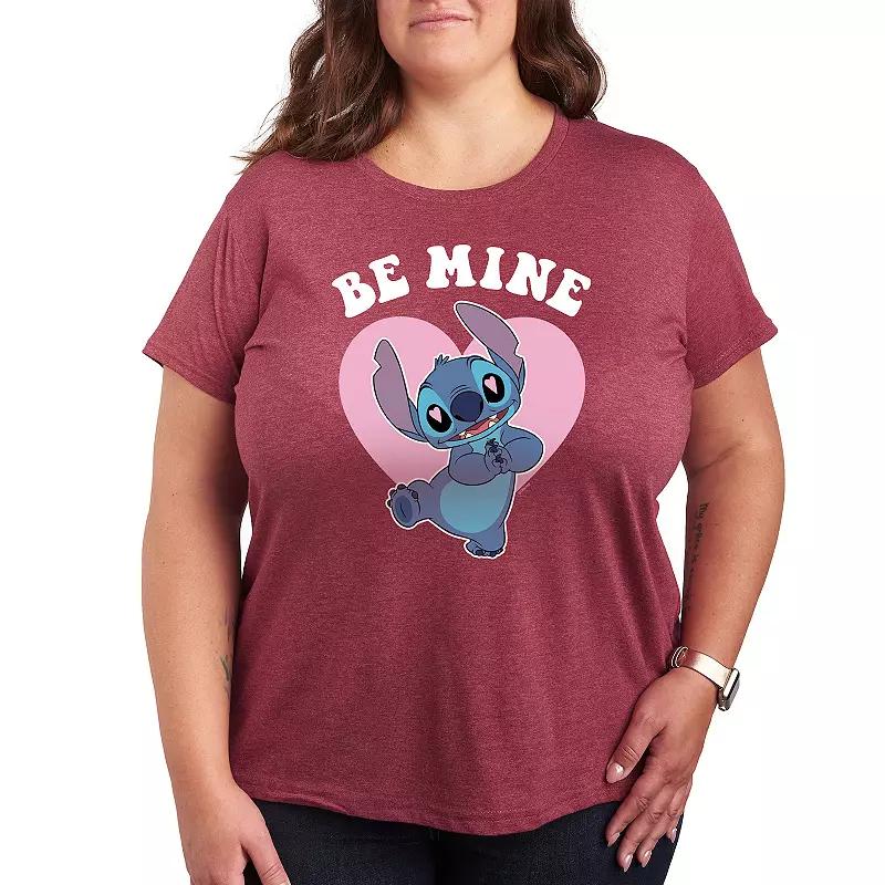 Disney's Lilo & Stitch Plus Be Mine Graphic Tee, Women's,  Product Image