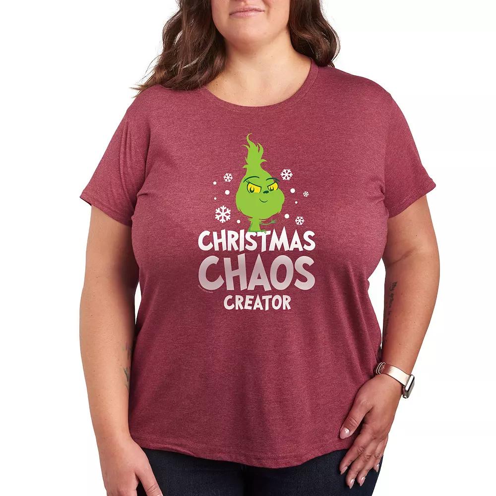 Plus Dr. Seuss Little Grinch Chaos Creator Graphic Tee, Women's,  Product Image