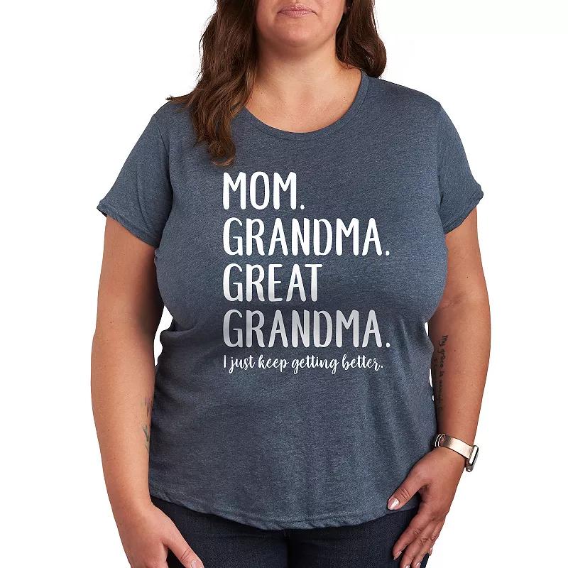 Plus Mom Grandma Great Grandma Graphic Tee, Women's,  Product Image
