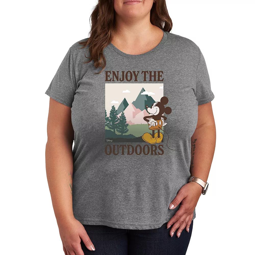 Disney's Mickey Mouse Plus Enjoy The Outdoors Graphic Tee, Women's,  Product Image