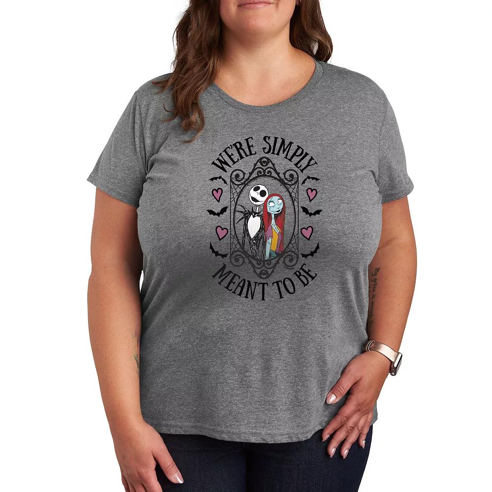 Disney's Nightmare Before Christmas Plus Meant To Be Graphic Tee, Women's,  Product Image