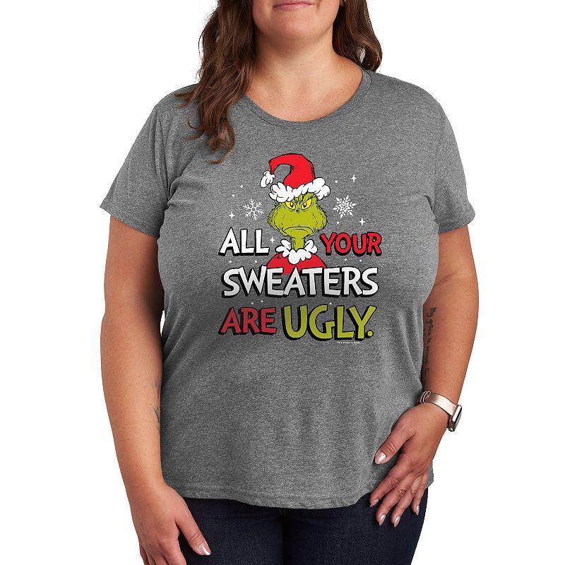 Plus Dr. Seuss The Grinch Sweaters Are Ugly Graphic Tee, Women's,  Product Image