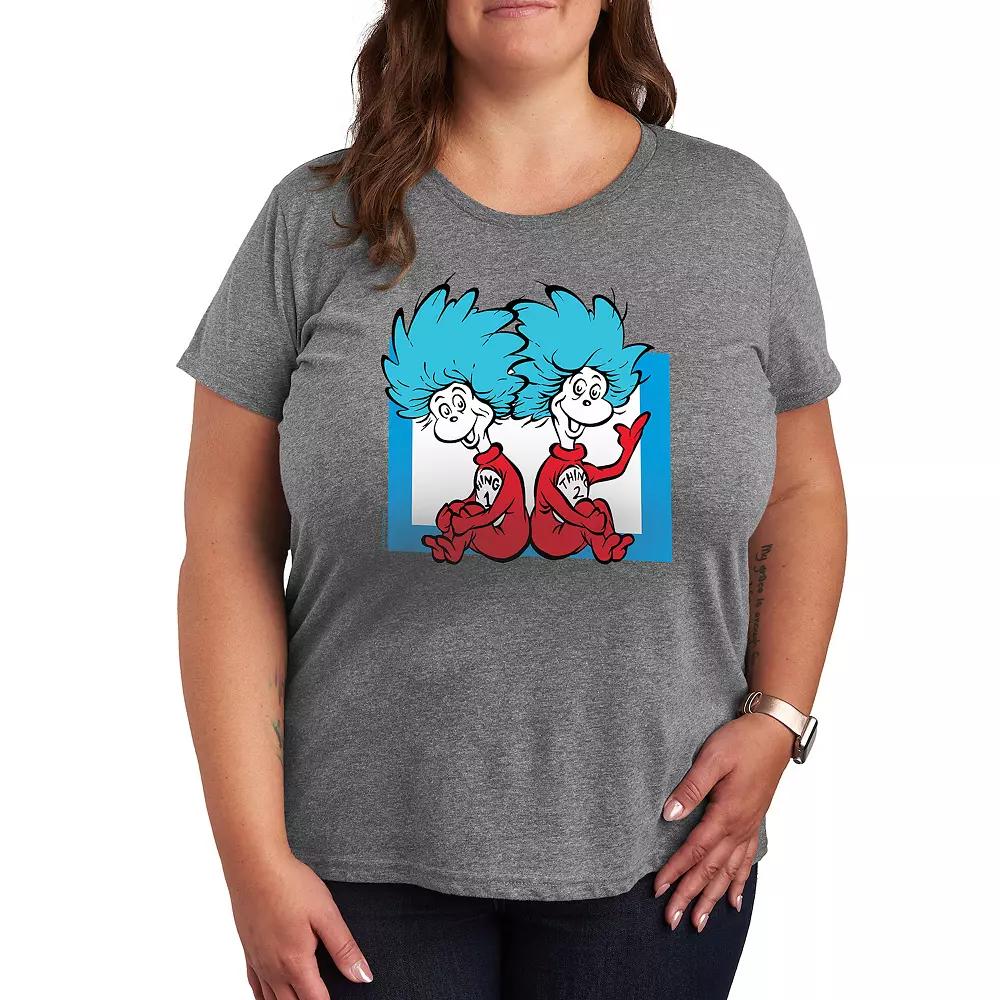 Plus Dr. Seuss Things 1 And 2 Graphic Tee, Women's,  Product Image