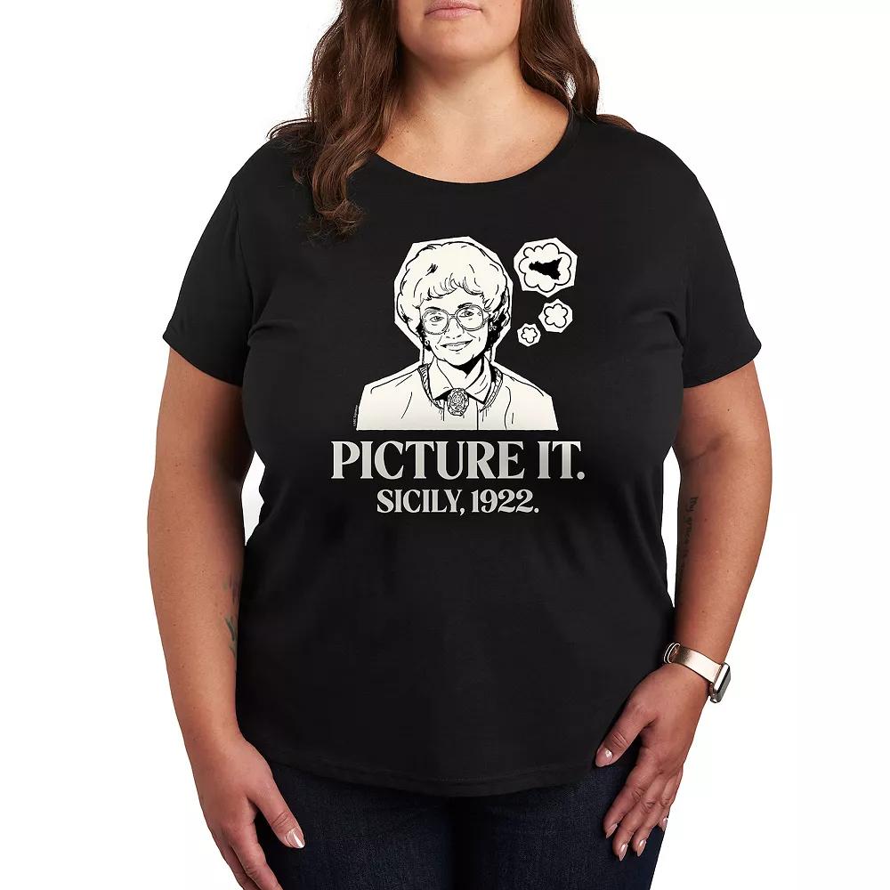 Plus Golden Girls Pop Art Graphic Tee, Women's,  Product Image