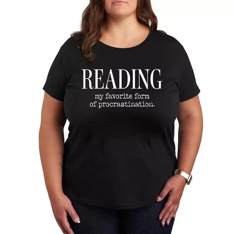Women's Reading Favorite Procrastination Graphic Tee,  Product Image