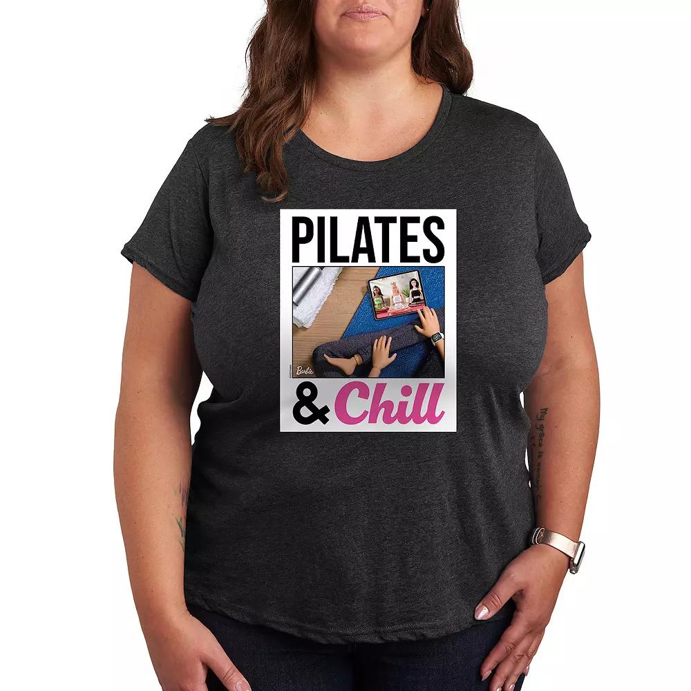Plus Barbie® Pilates & Chill Graphic Tee, Women's,  Product Image