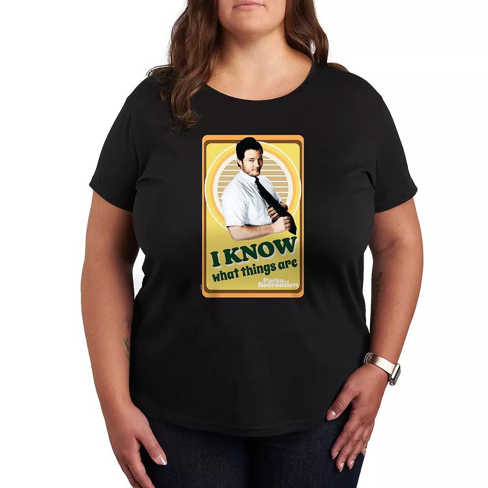 Plus Parks and Recreation I Know Graphic Tee, Women's,  Product Image