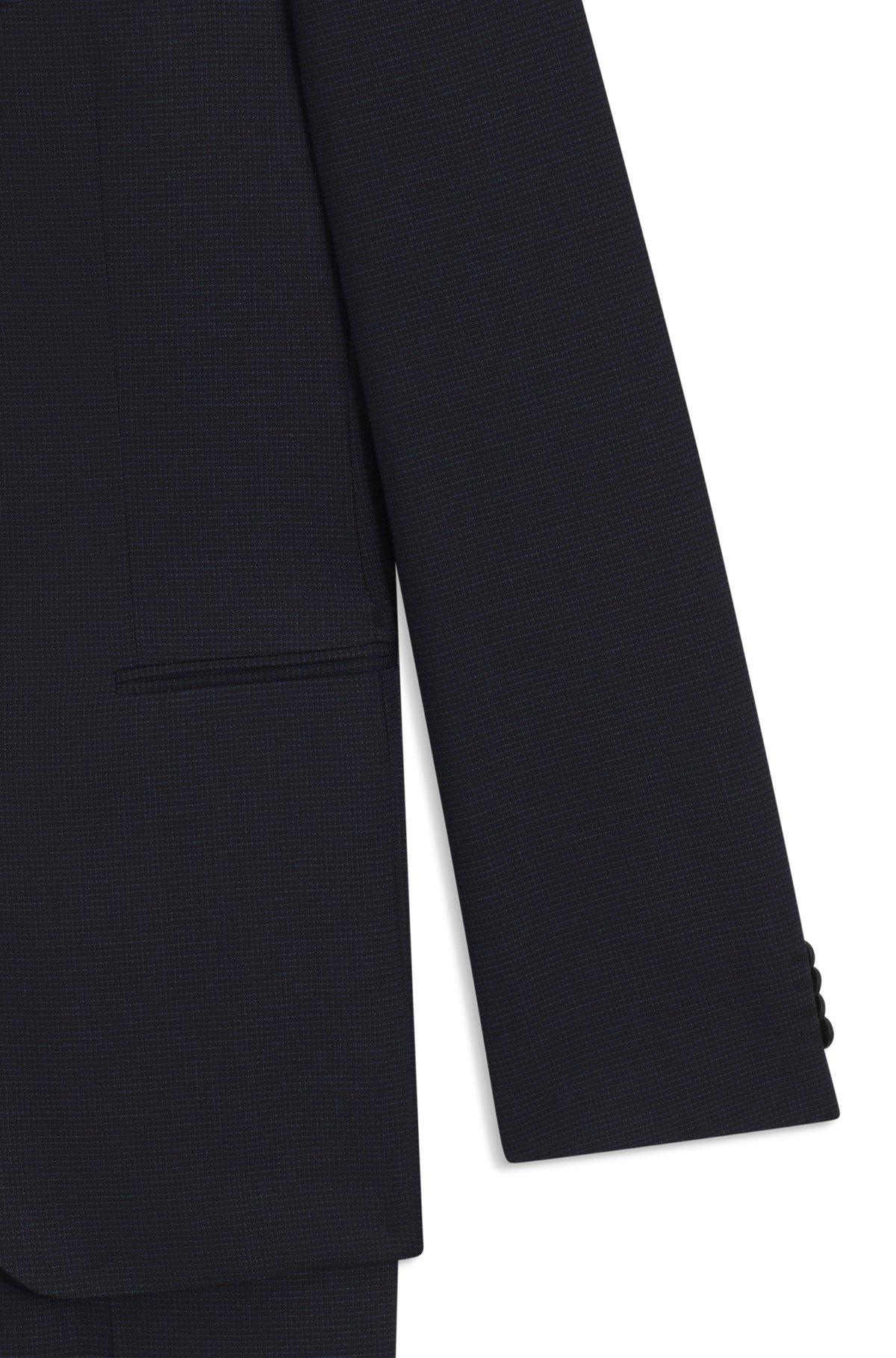Extra-slim-fit suit in a micro-pattern wool blend Product Image
