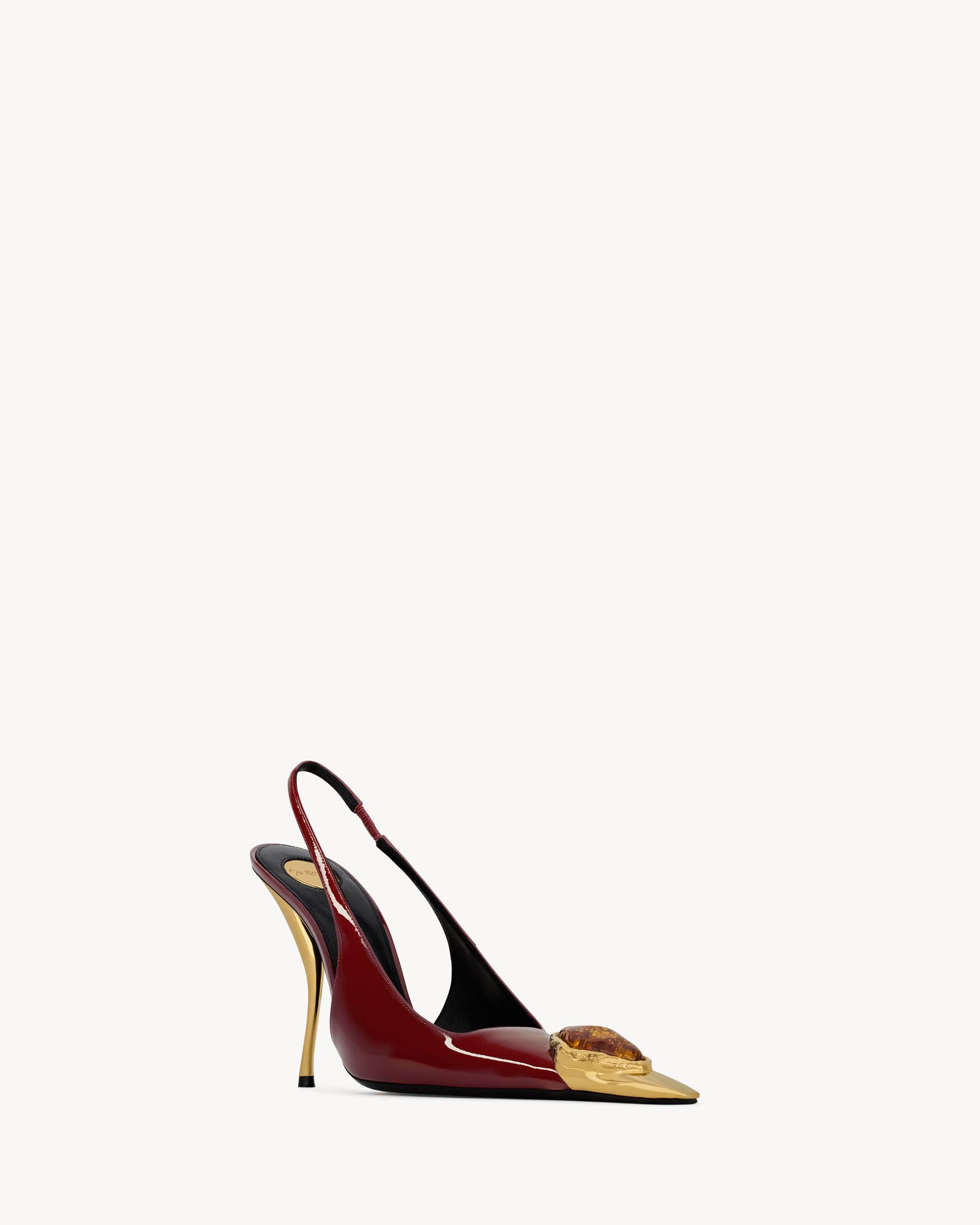 LOULOU slingback pumps in patent leather Product Image