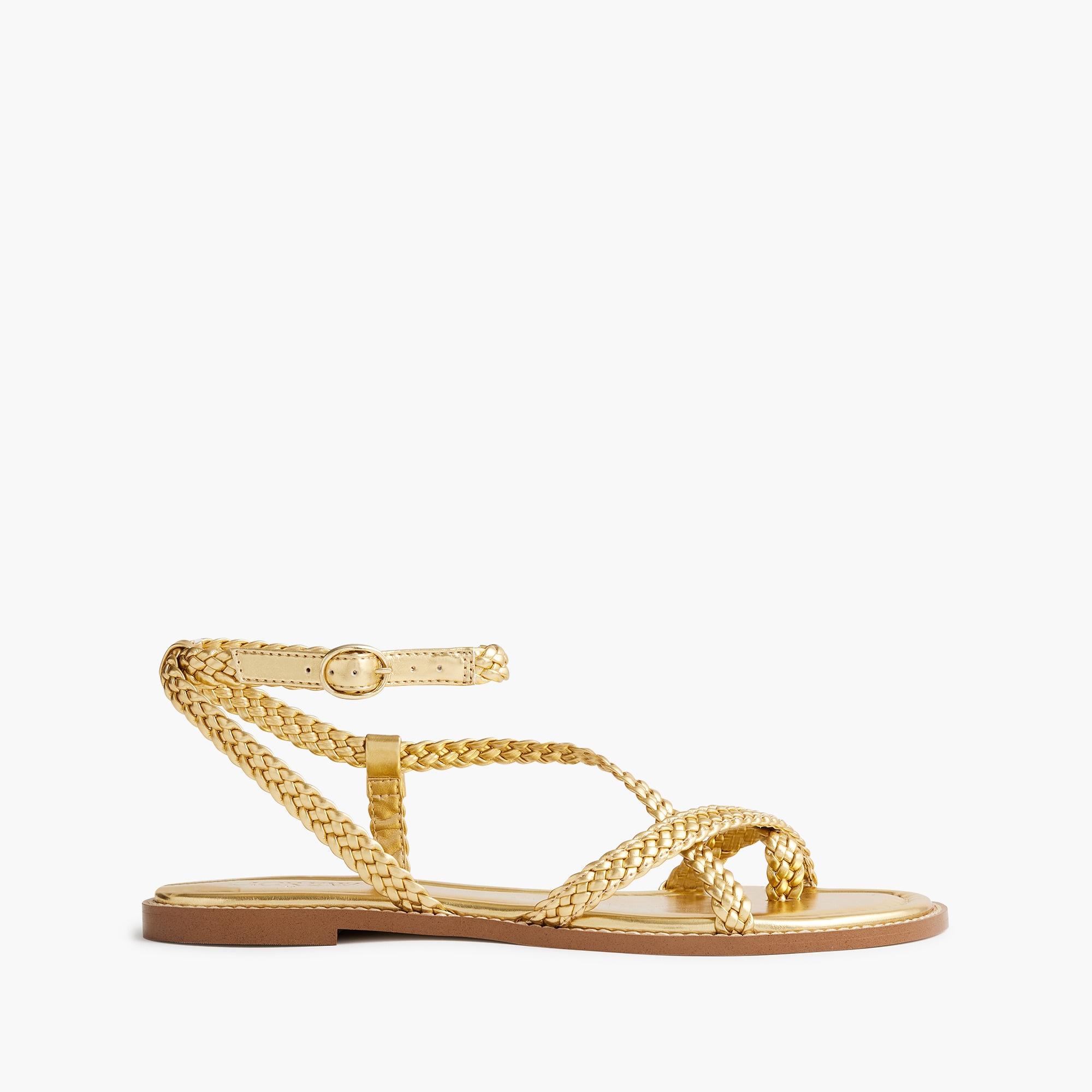 Braided strappy sandals Product Image