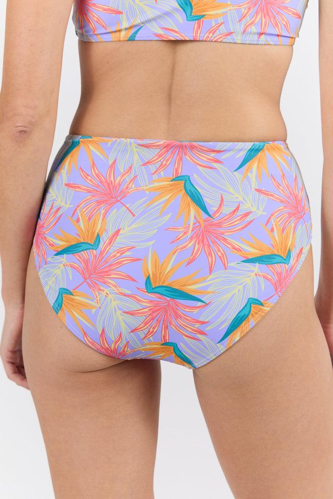 Off The Grid Multi Palm Print Bikini Top FINAL SALE Product Image