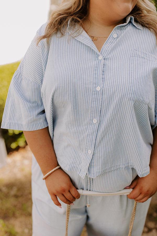 Coastal Dreams Chambray Button Up Curves Product Image