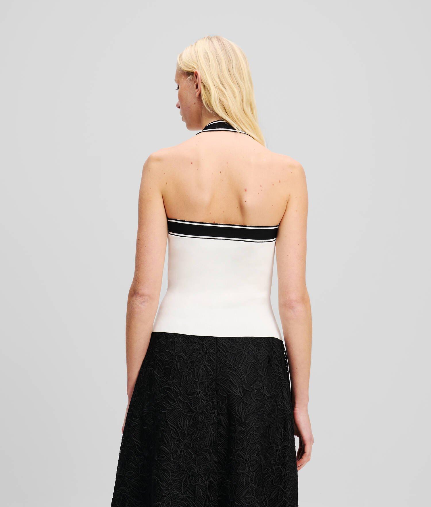KARL LOGO HALTER TOP Product Image