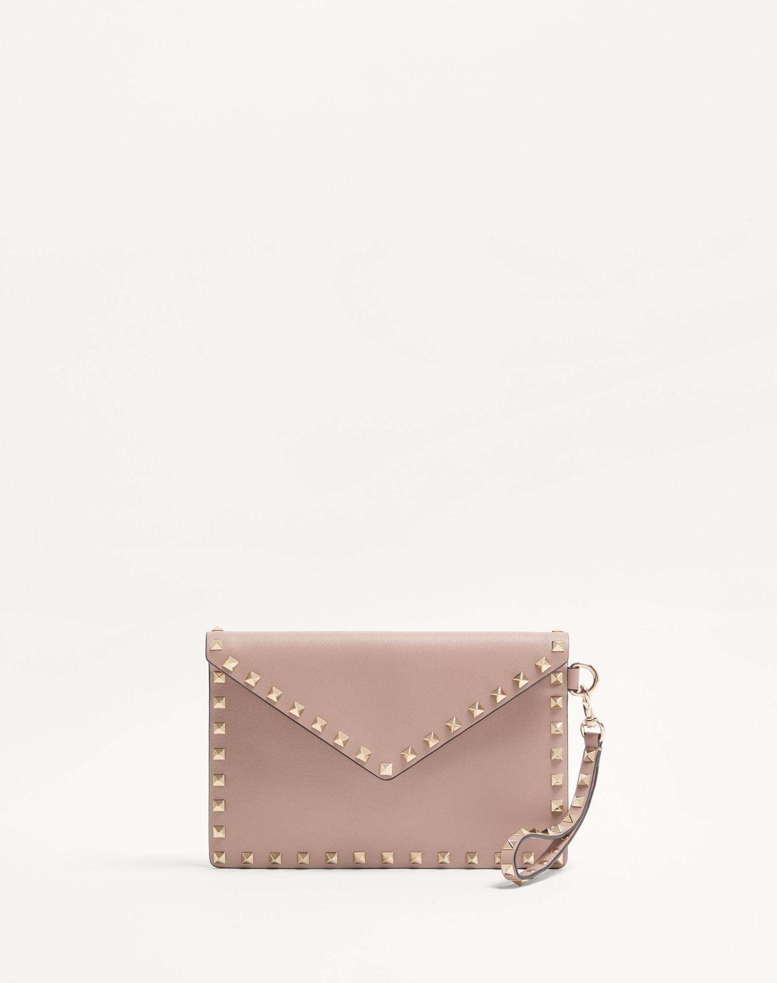 Rockstud Calfskin Pouch Product Image