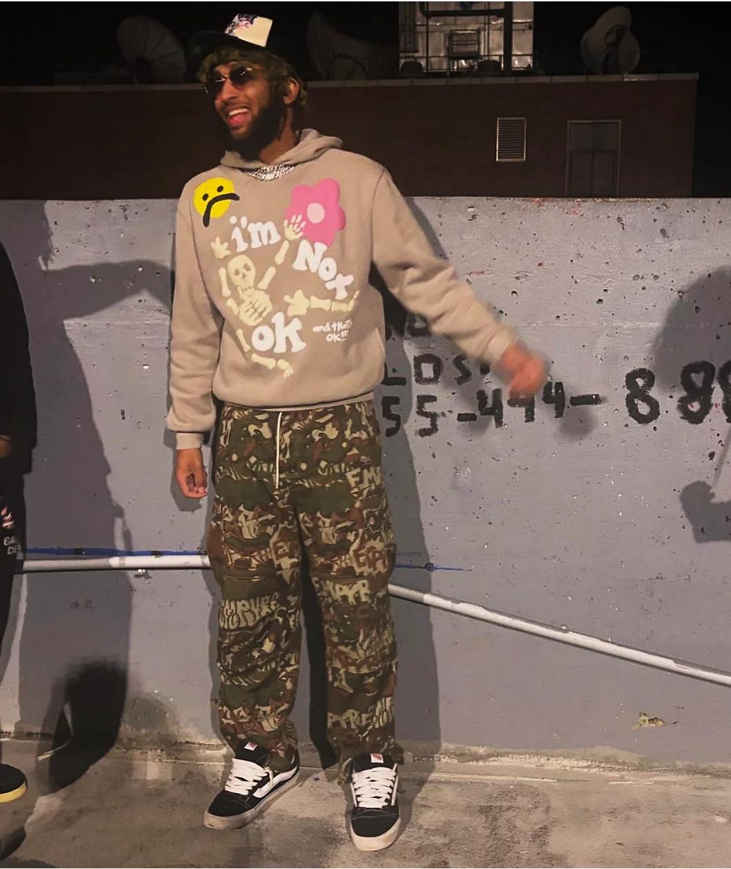 Empyre Ultra Loose Handstyle Cargo Camo Skate Pants Product Image