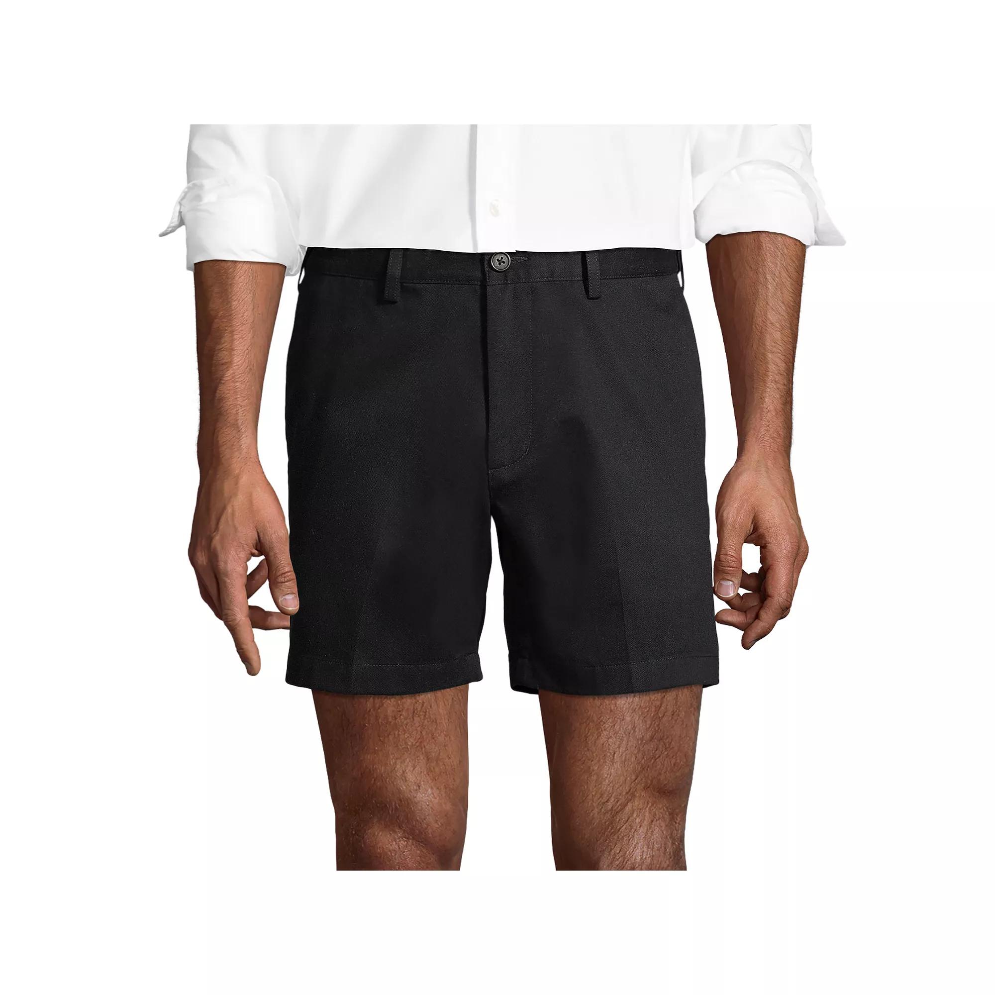 Men's Lands' End Comfort Waist 6-inch No-Iron Chino Shorts,  Product Image
