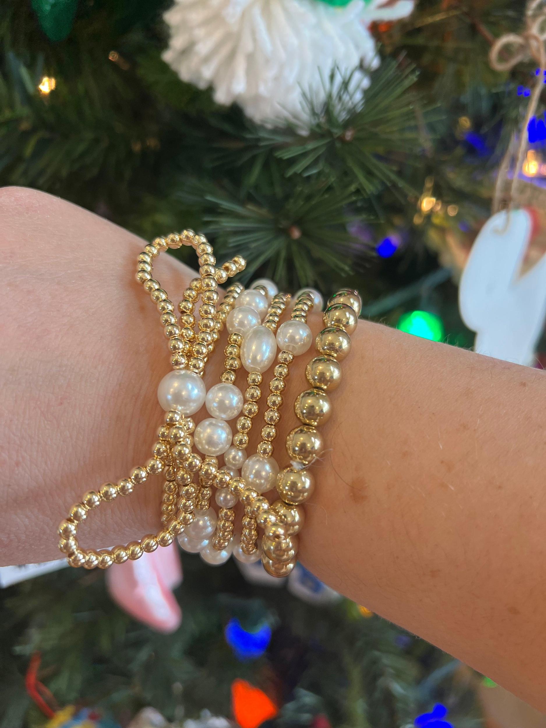 Peal Bracelet Stack- Gold Product Image