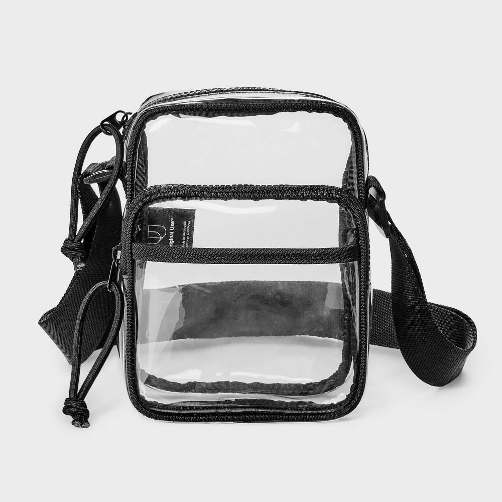 Men's Mini Crossbody Bag - Original Use™ Clear: TPU Shell, Adjustable Strap, Unstructured Design Product Image