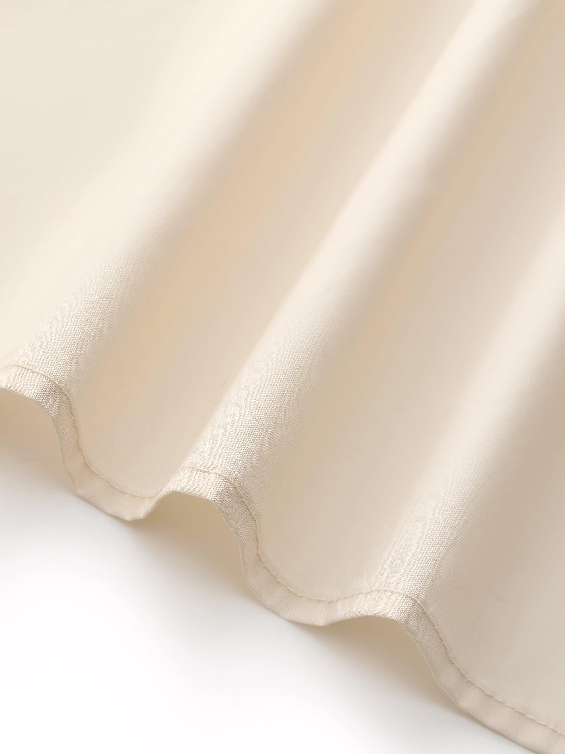 100% Cotton A-Line Women Maxi Dress With Two Tie Belts Product Image