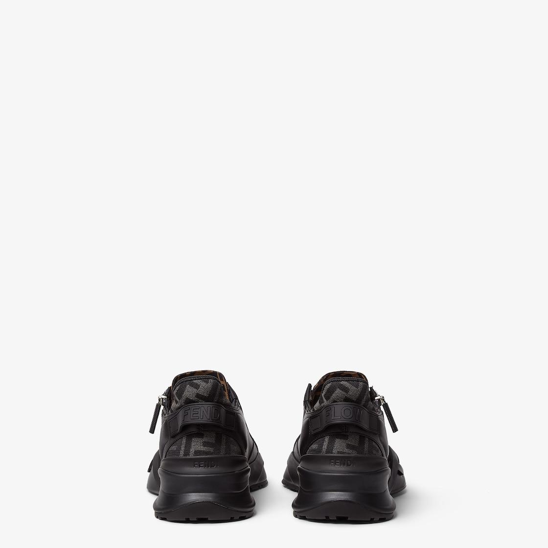 Fendi Flow SneakersBlack leather low-tops Product Image