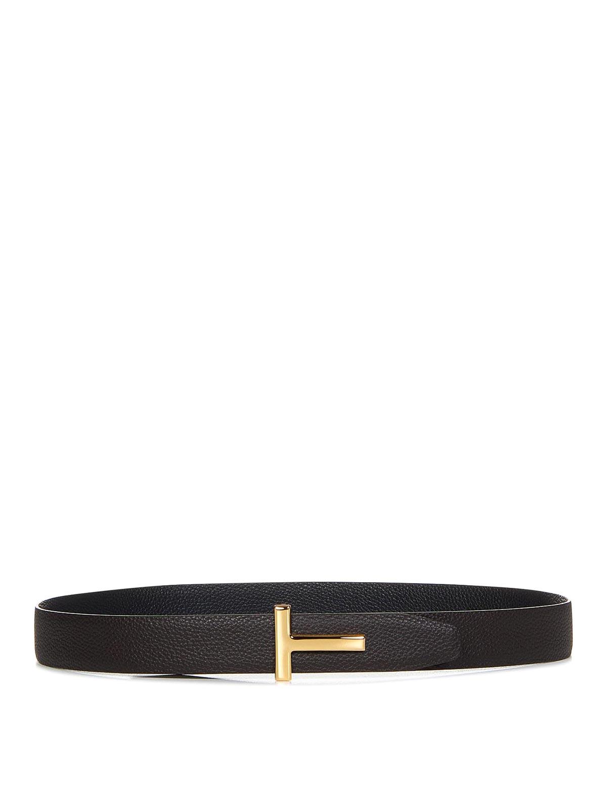 TOM FORD Brown Leather Belt Product Image