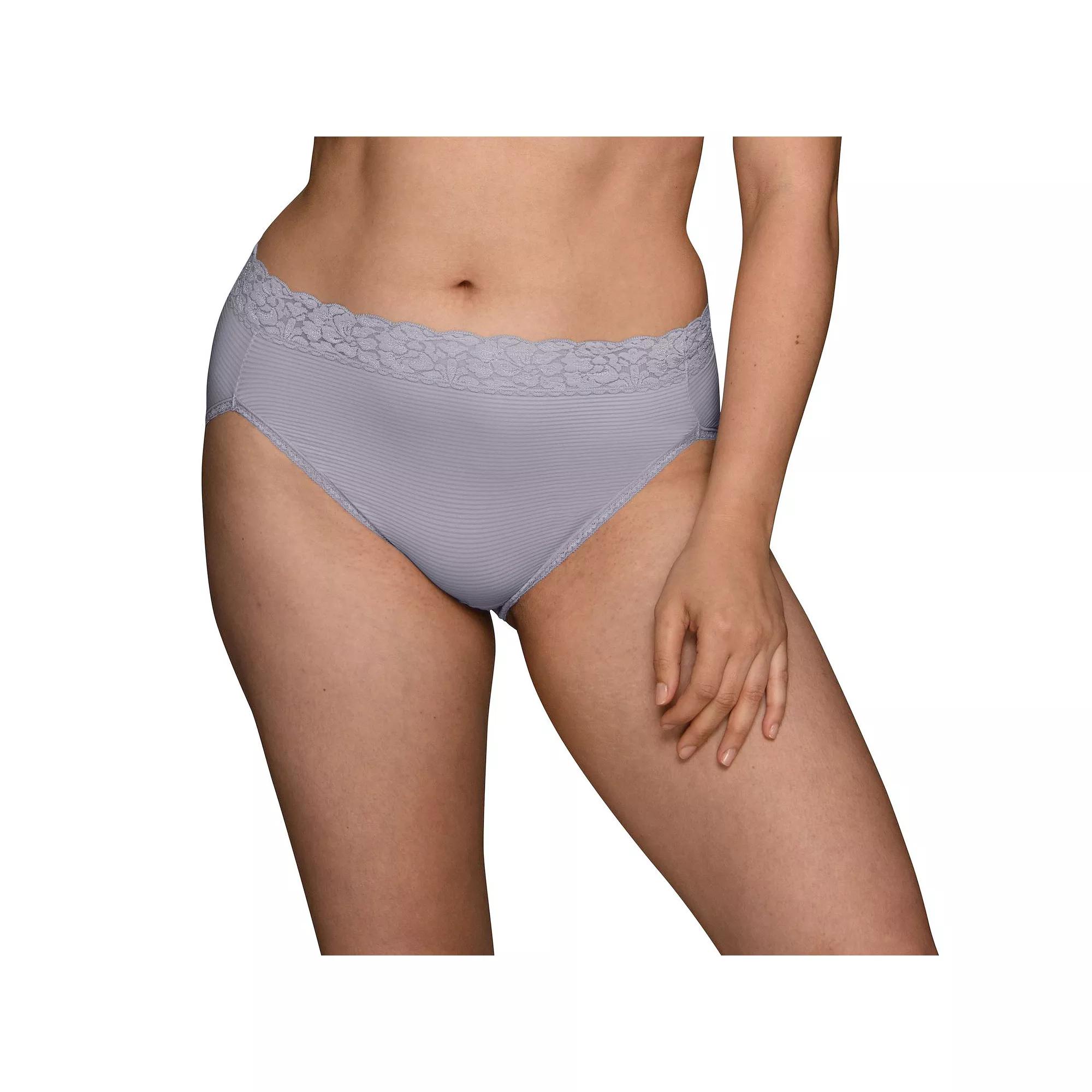 Womens Vanity Fair Lingerie Flattering Lace Hi-Cut Panty 13280 Product Image