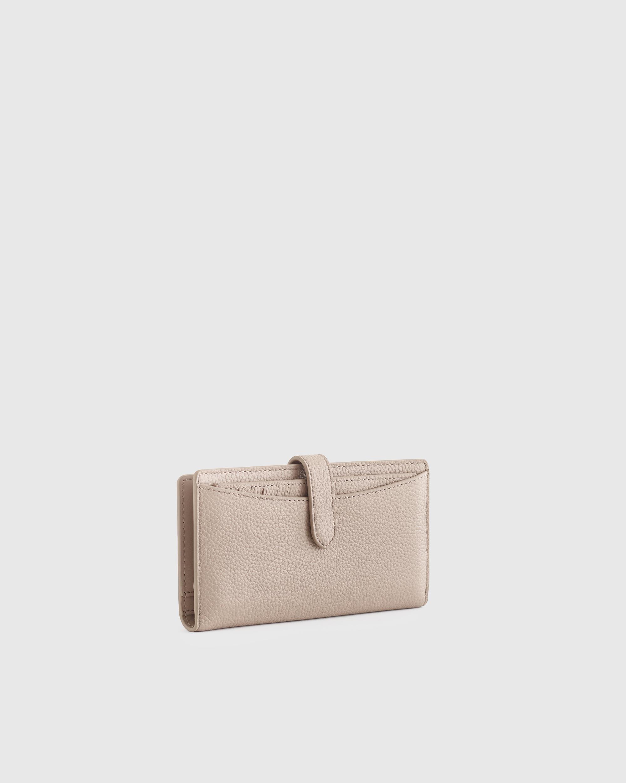 Quince | Women's Italian Pebbled Leather Bifold 2-in-1 Wallet Italian Leather Product Image