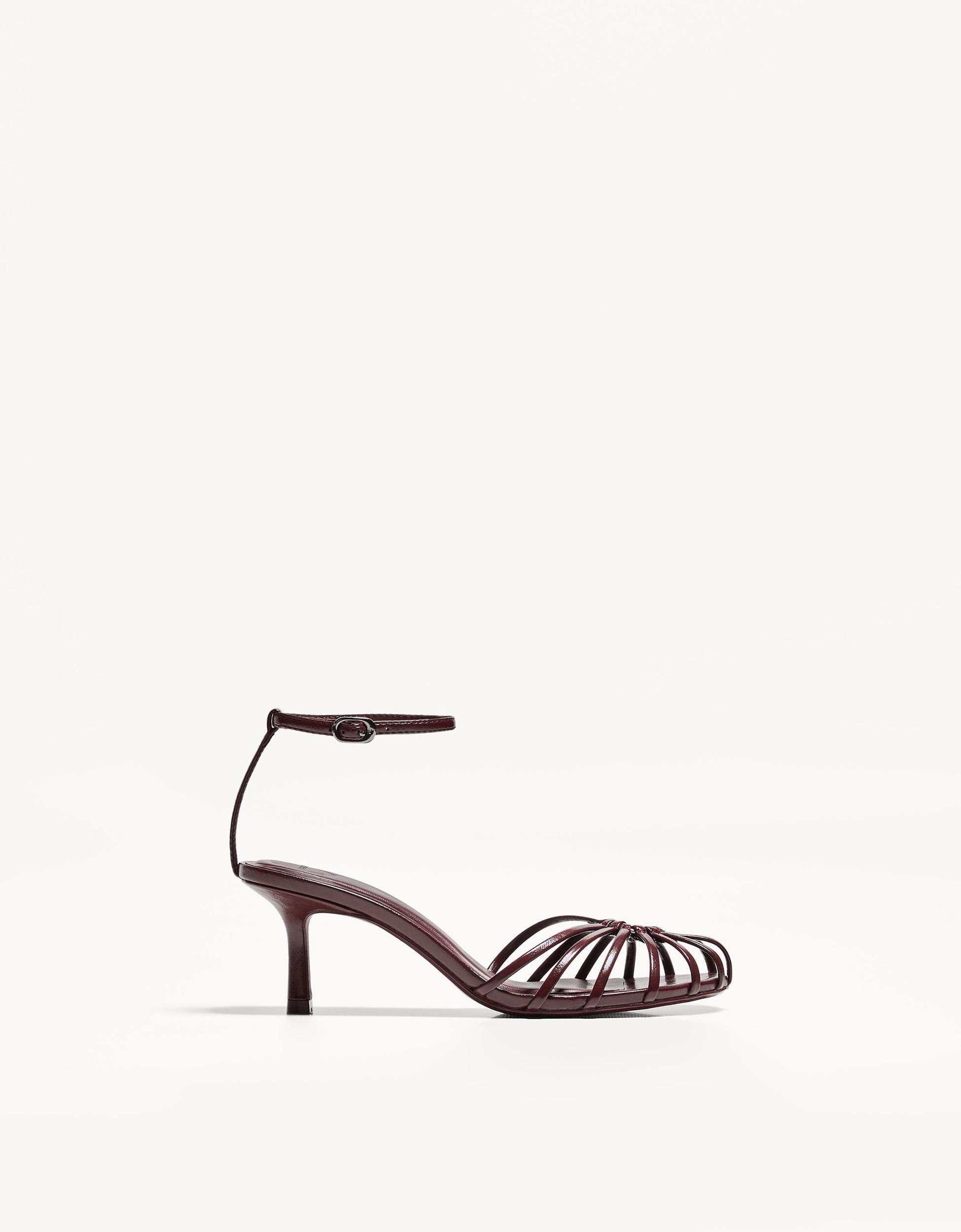 Heeled cage sandals Product Image