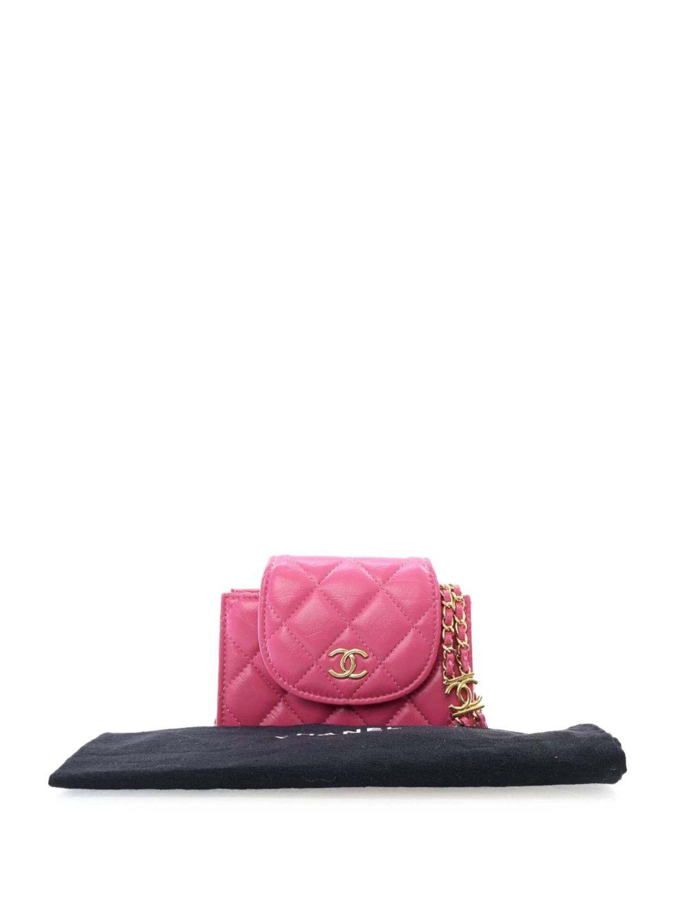 2021-2025 CC Quilted Lambskin Flap Clutch On Chain crossbody bag Product Image