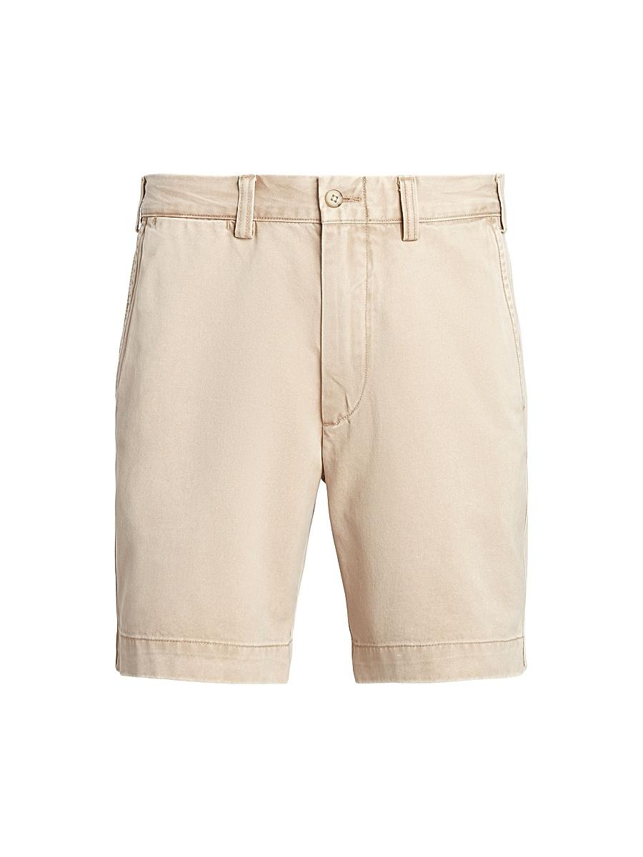 Mens Twill Flat-Front Shorts Product Image