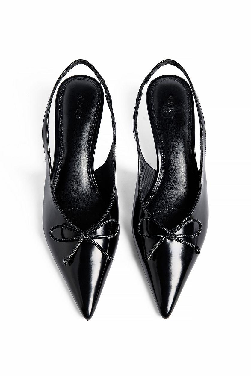 Bow Detail Slingback Pumps Product Image
