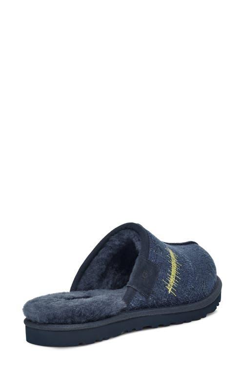 UGG(r) x The Elder Statesmen Gender Inclusive Genuine Shearling Lined Slide Slipper in Blue at Nordstrom, Size 9 Women's Product Image