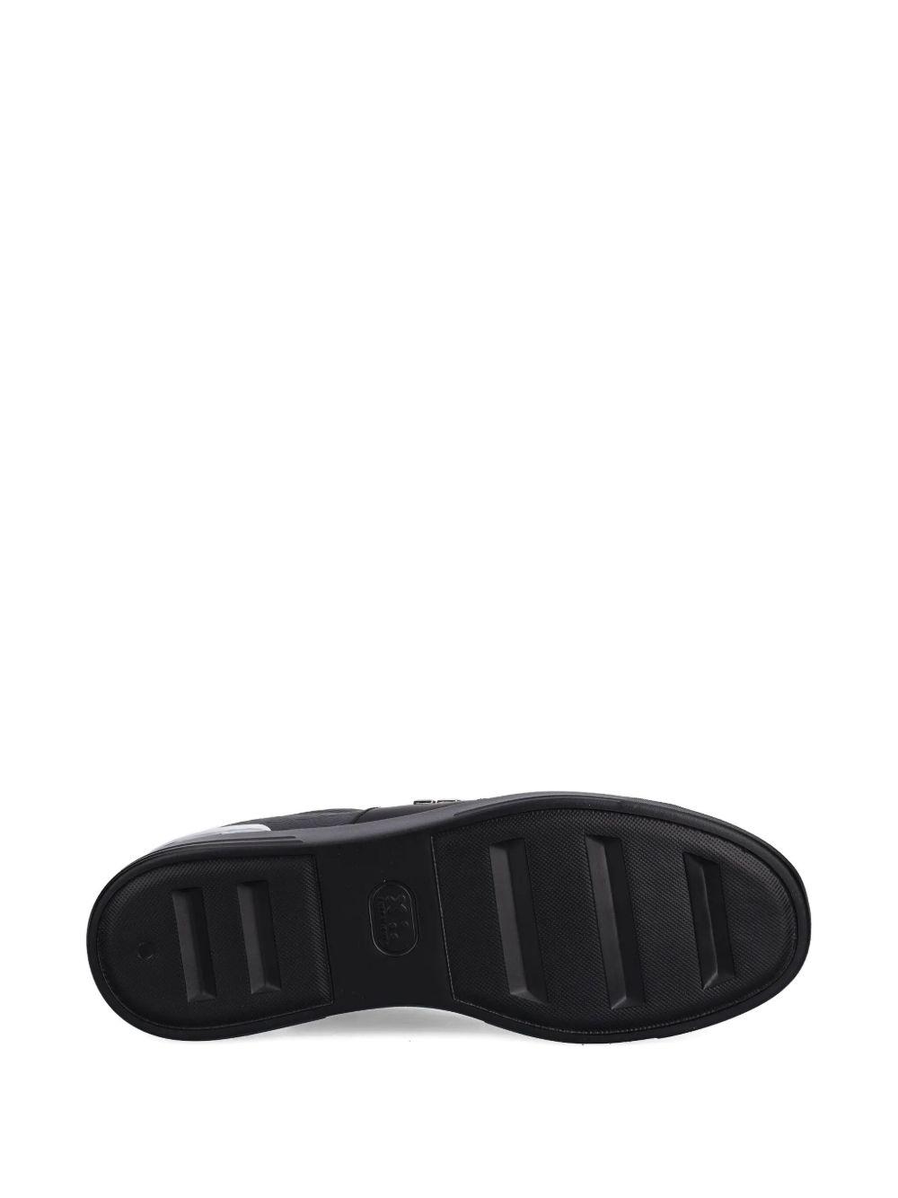 embossed-logo lace-up sneakers Product Image