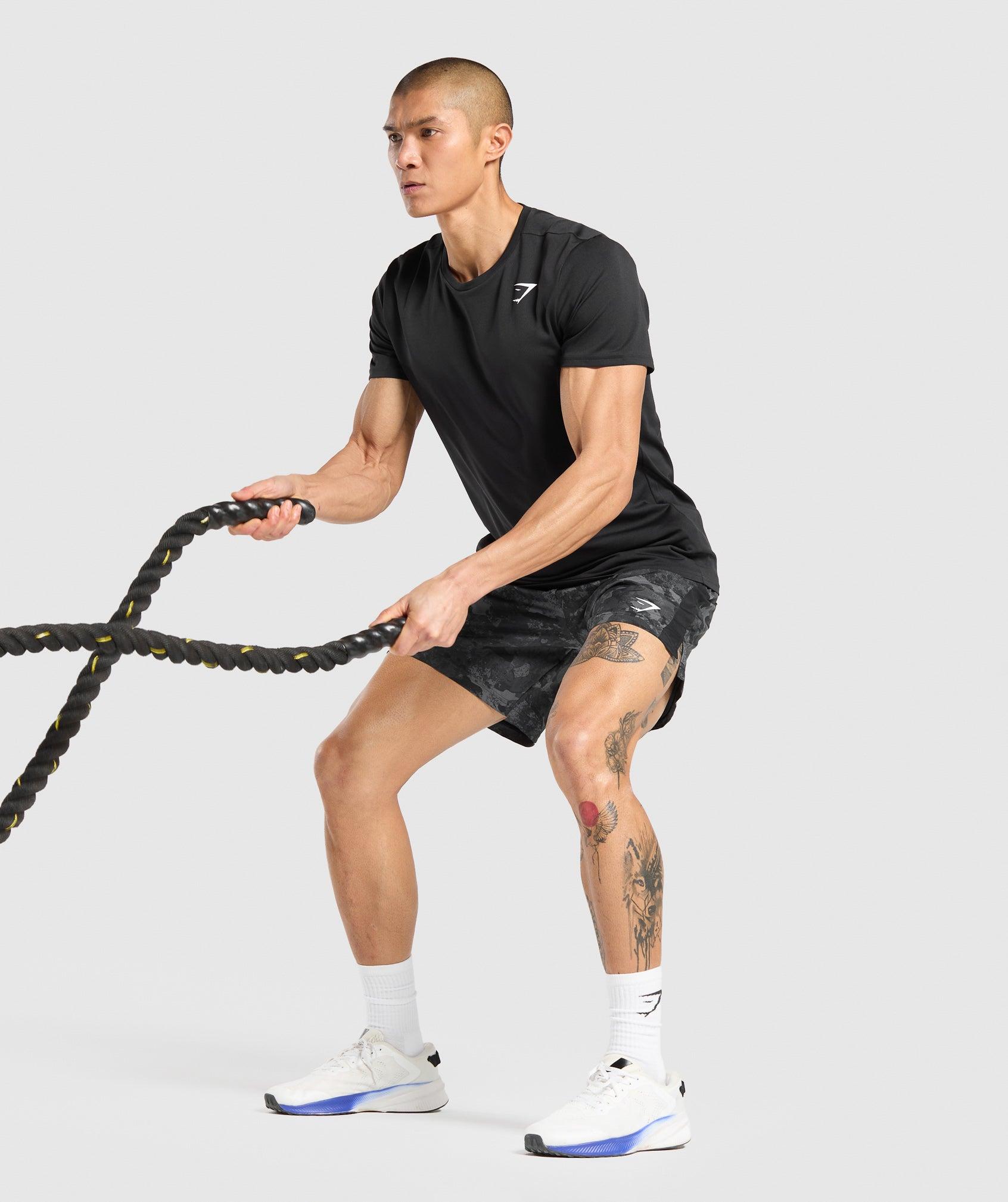 Gymshark Sport  7" Shorts - Graphite Grey/Black Male Product Image
