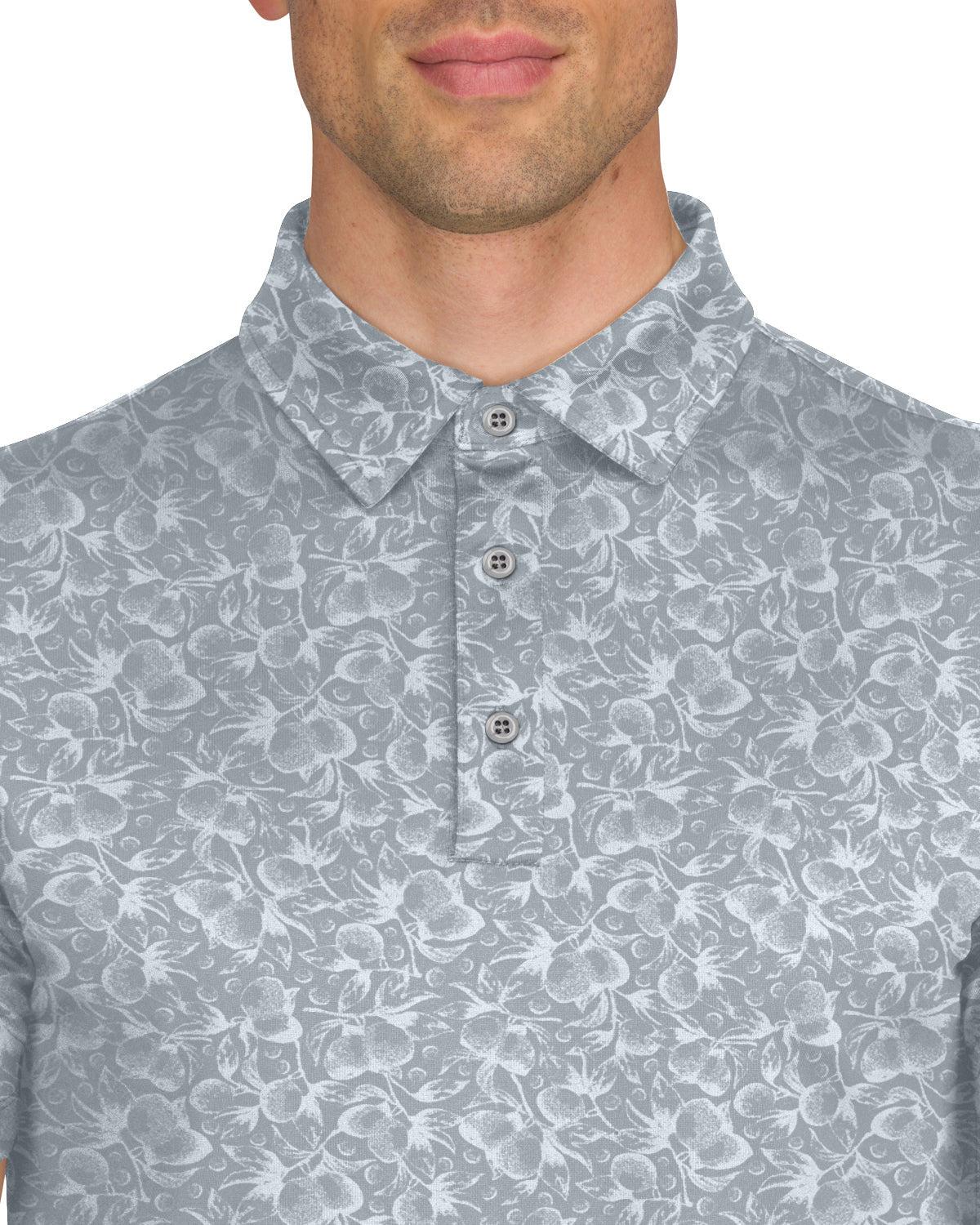 Three Sixty Six Men’s Print Golf Polos Male Product Image