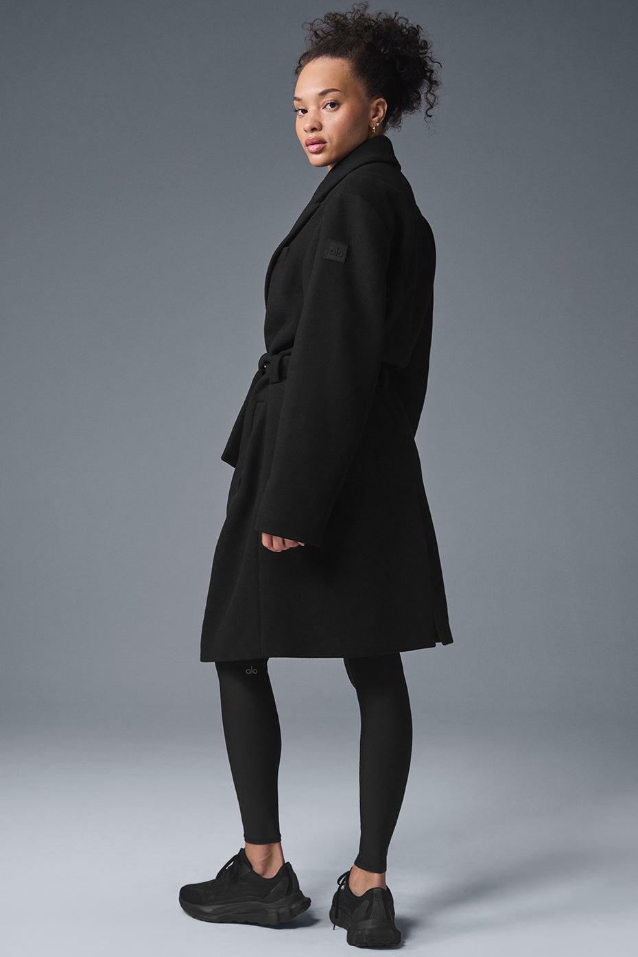 Wool Gameday Overcoat - Black Female Product Image