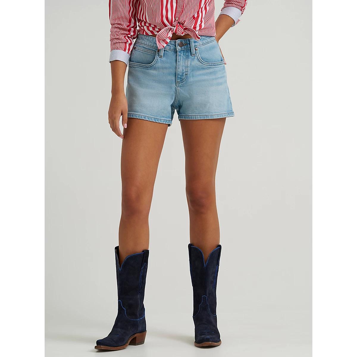 Women's Wrangler Retro® Mae Mid Rise Short | Women's SHORTS & SKIRTS | Wrangler® Product Image