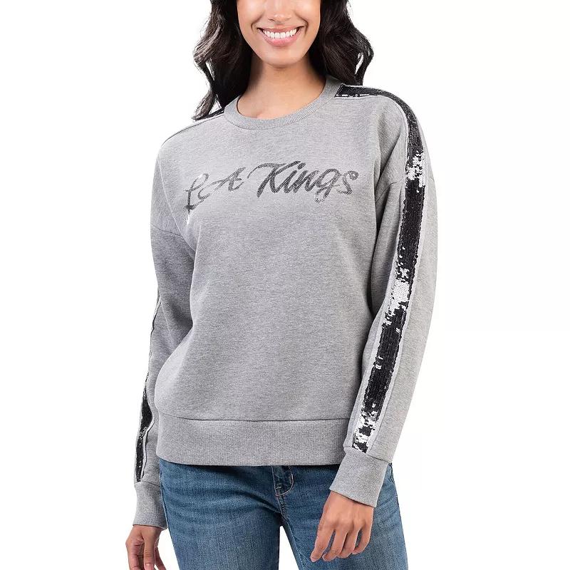 Women's G-III 4Her by Carl Banks Gray Los Angeles Kings Penalty Box Pullover Sweatshirt,  Product Image