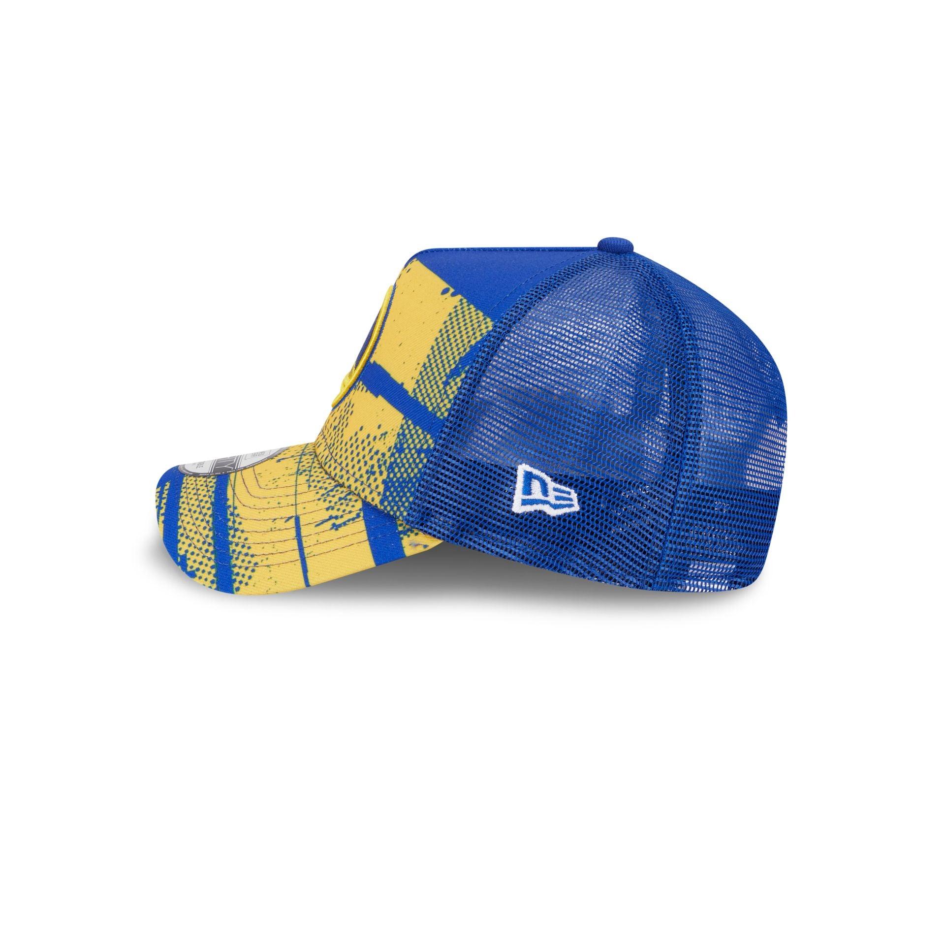 Golden State Warriors 2024 Tip-Off 9FORTY A-Frame Trucker Hat Male Product Image