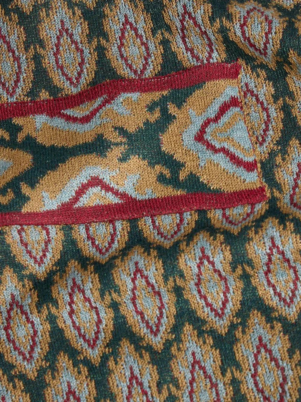 jacquard-knit wrap midi skirt Product Image