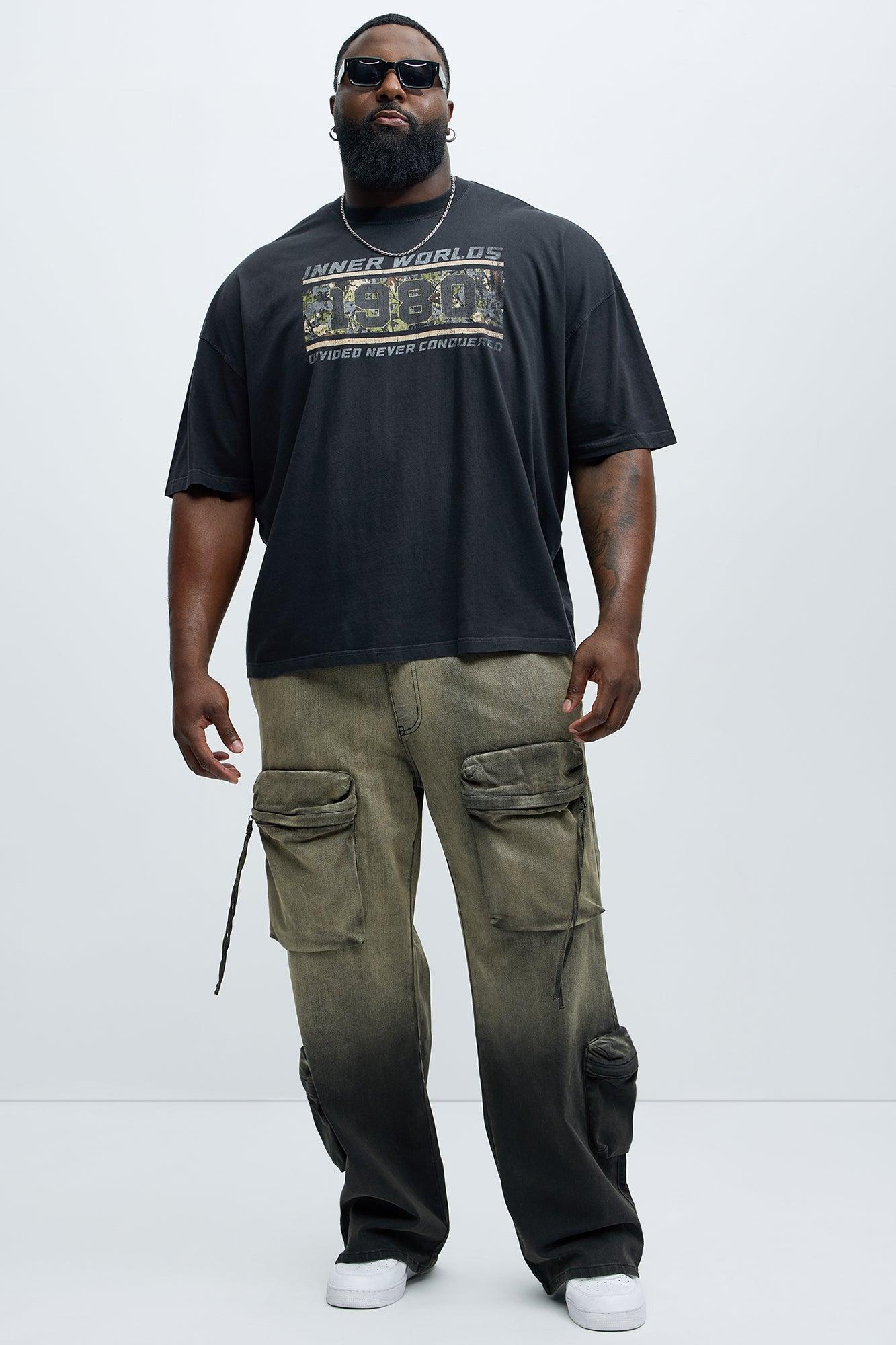 Inner Worlds Oversized Short Sleeve Tee - Black Product Image