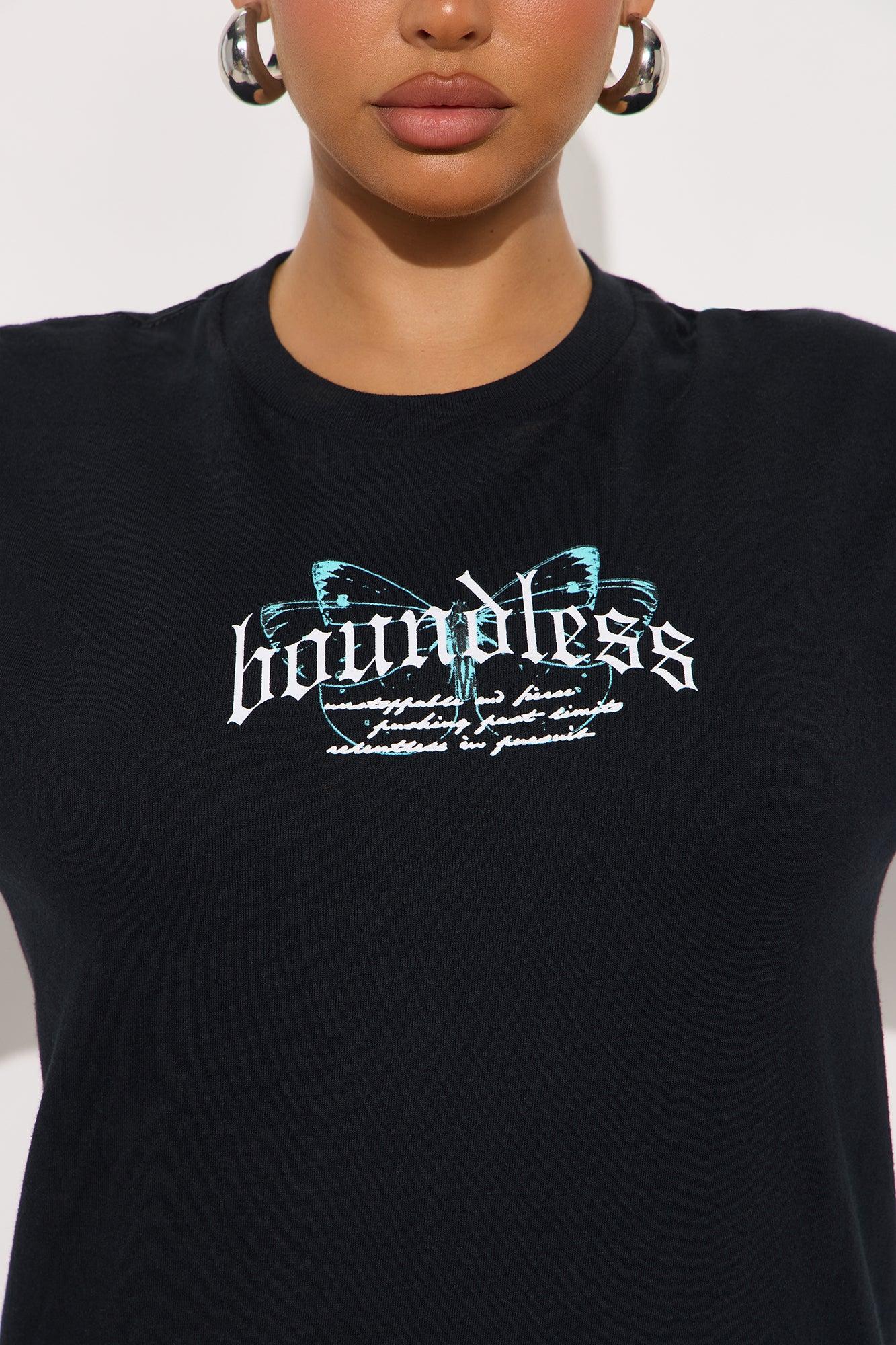 Boundless Butterfly Oversized Tee - Black Female Product Image