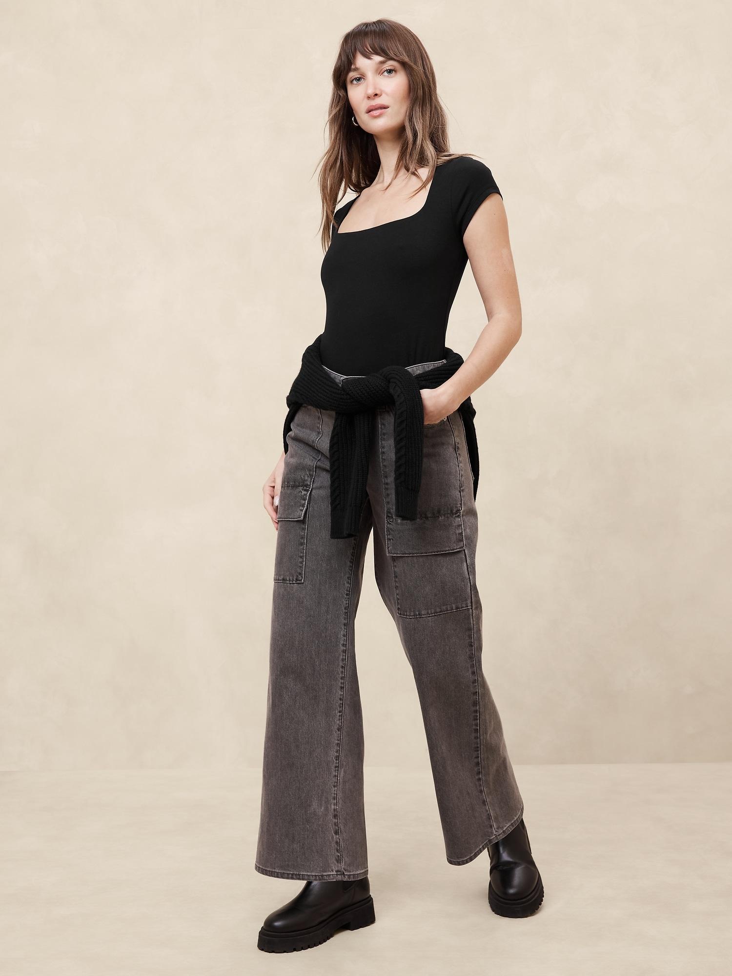 Soft Stretch Square-Neck T-Shirt Product Image