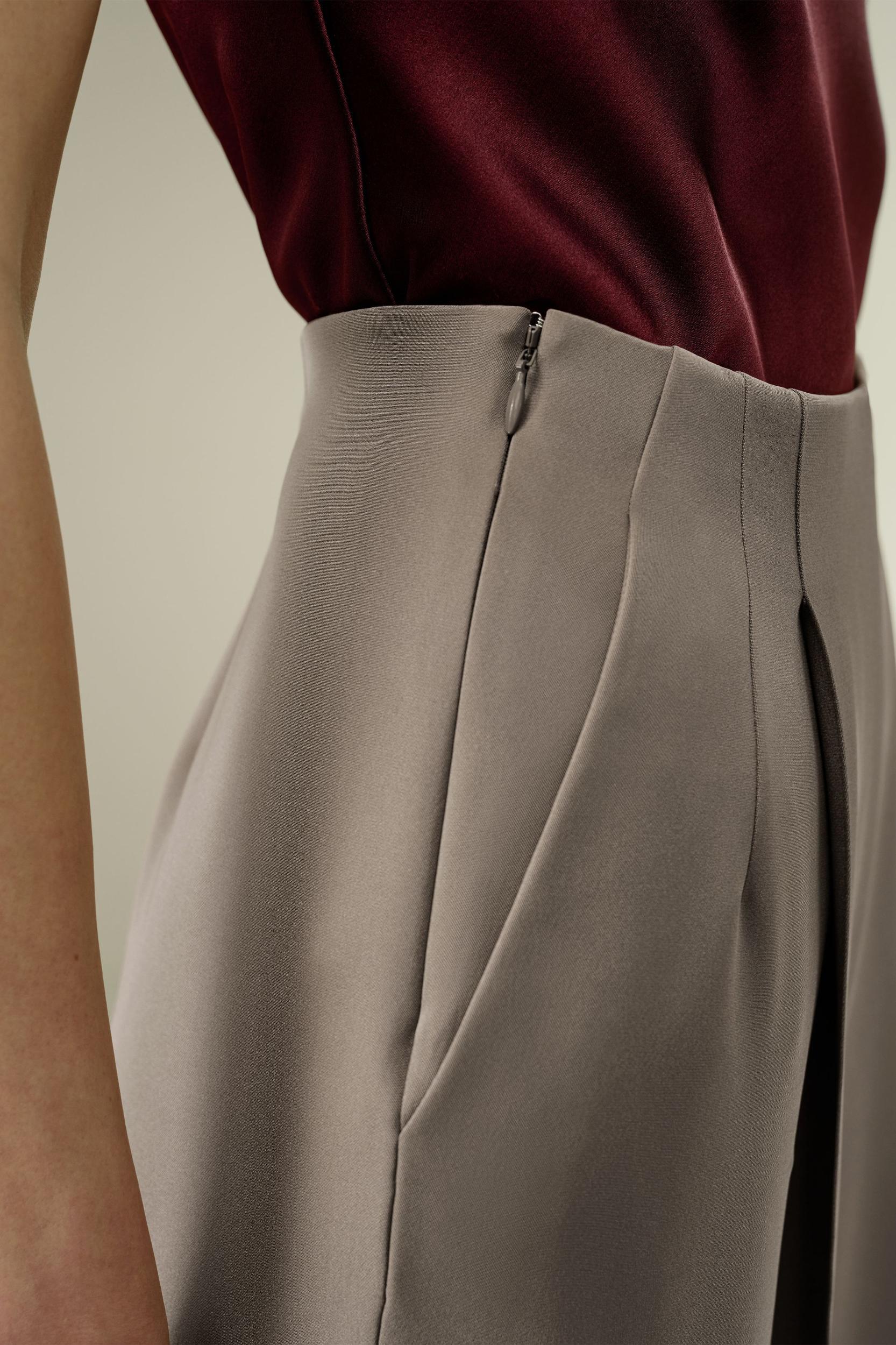 Stretch Silk Wide-Leg Pants Product Image