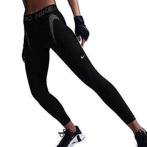 Womens Nike Pro Mid-Rise 7/8 Graphic Leggings | HJ1219-010 Product Image