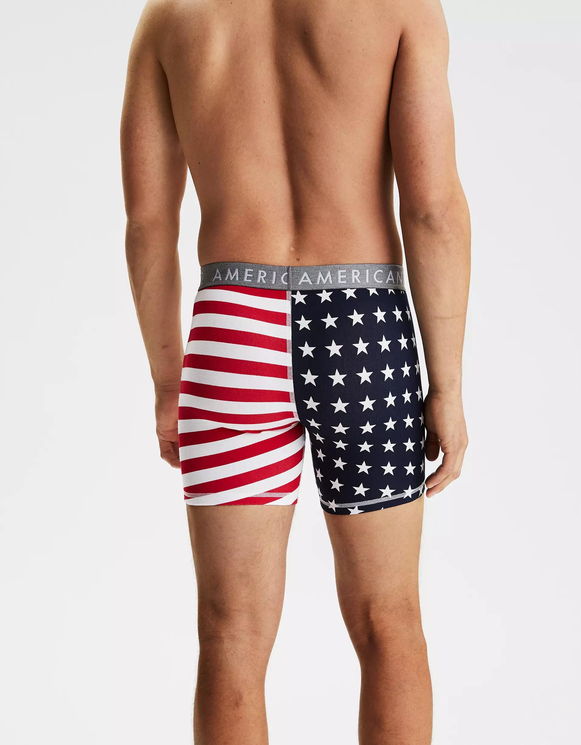 AEO Men's Stars + Stripes 6" Boxer Brief Product Image